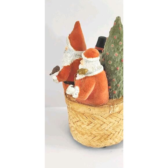 Marjolein Bastin Music Box Santa Snowman Christmas Decoration Works - Picture 4 of 7